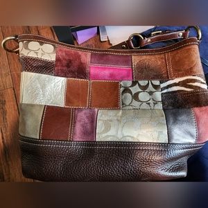 Coach patchwork tote